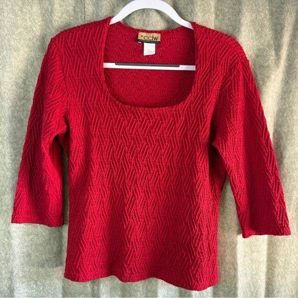 Creative Design Works Women's Red Sweater size L - Picture 3 of 8